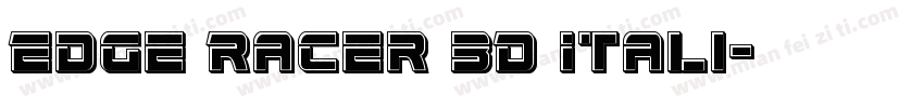 Edge Racer 3D Itali字体转换